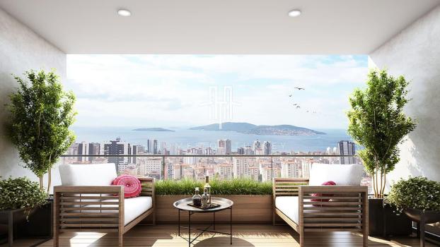 Apartments With A View In A Complex Site In Kartal Within Walking Distance To The Metro